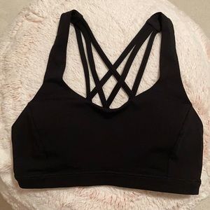 lululemon size 6 sports bra with crossy back